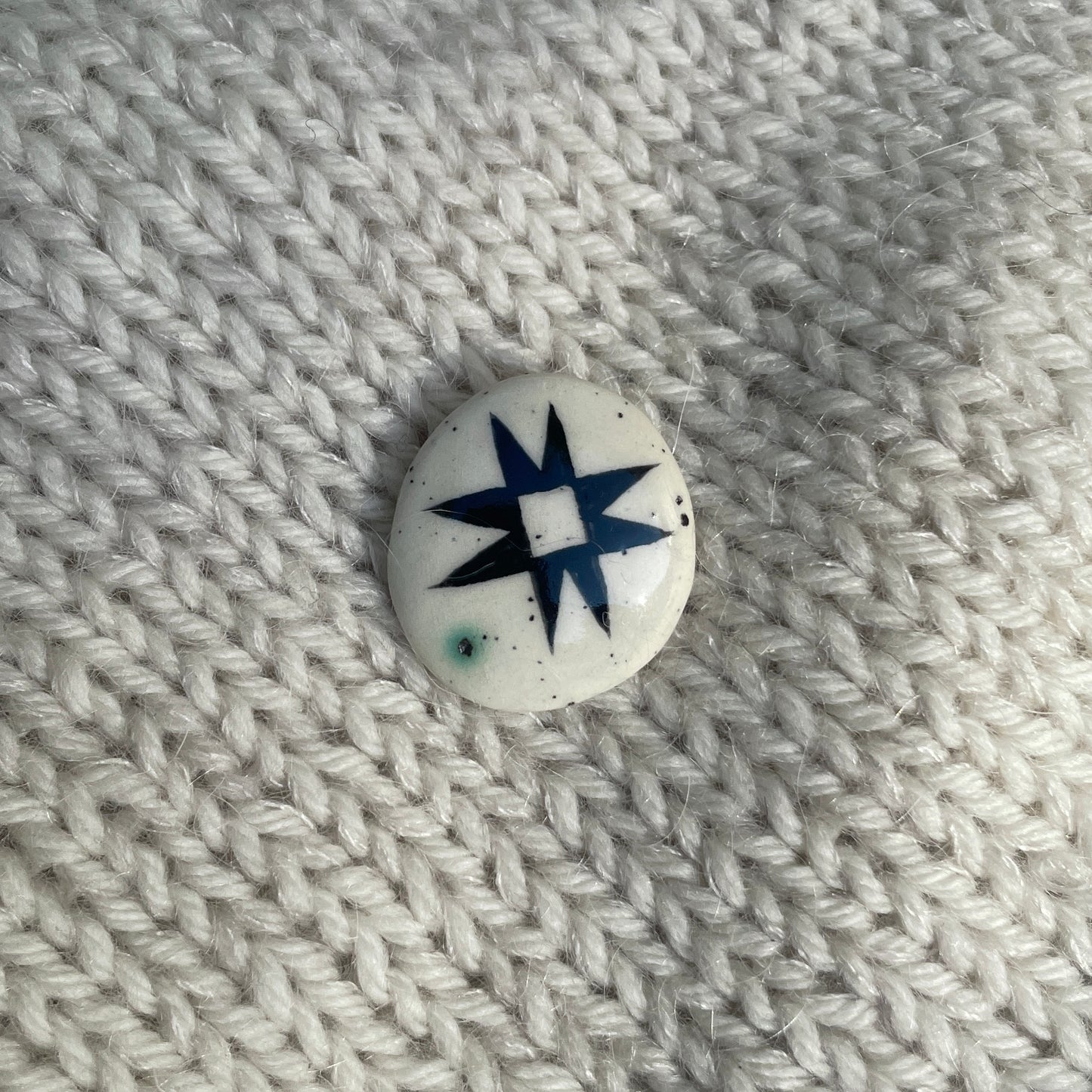 Speckled Quilt Star Brooch
