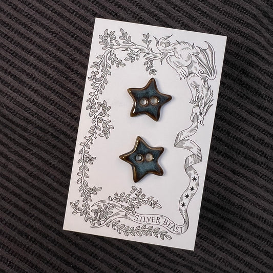 22mm Star Buttons (set of 2)