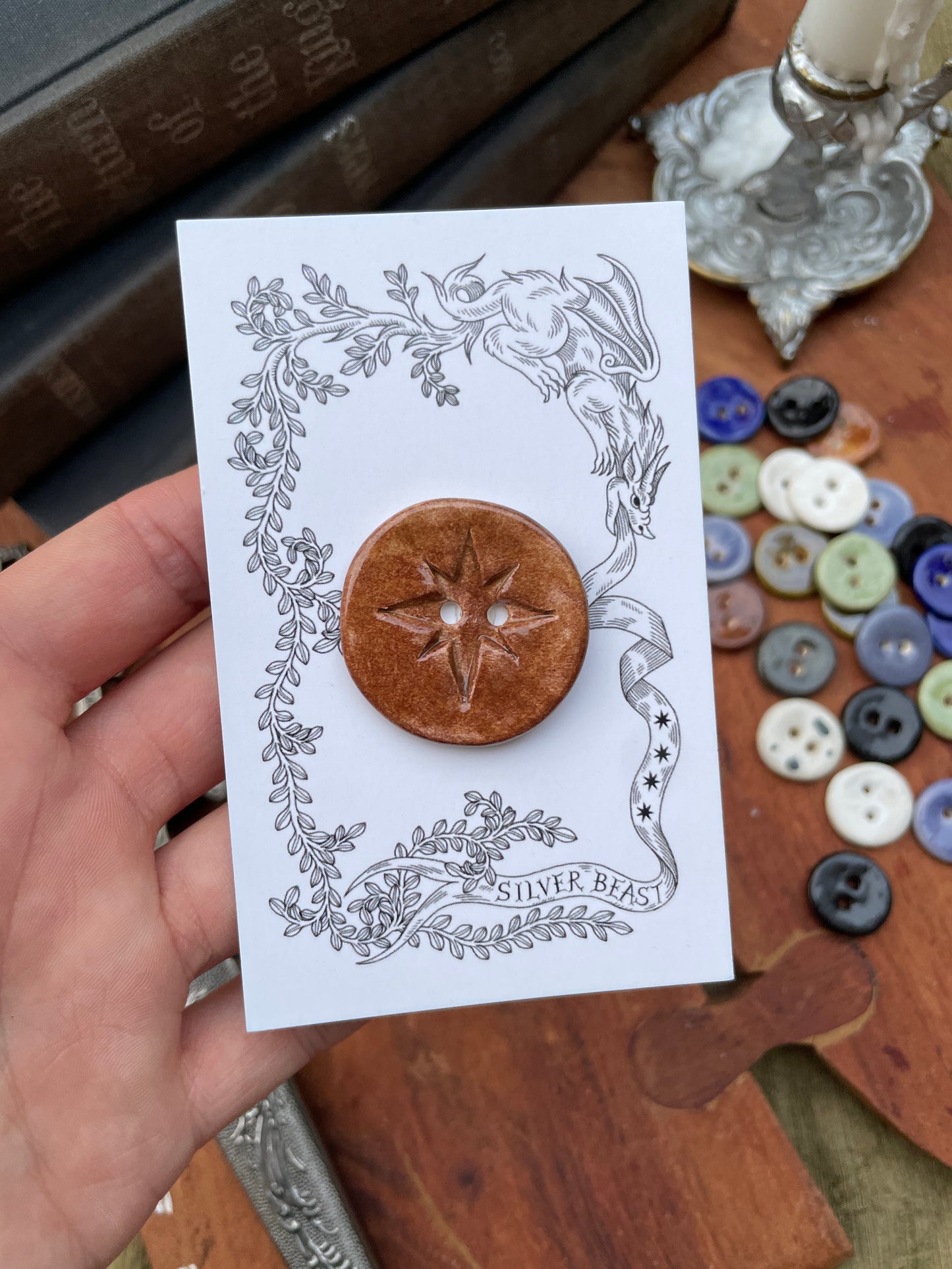 30mm Jumbo Star Button