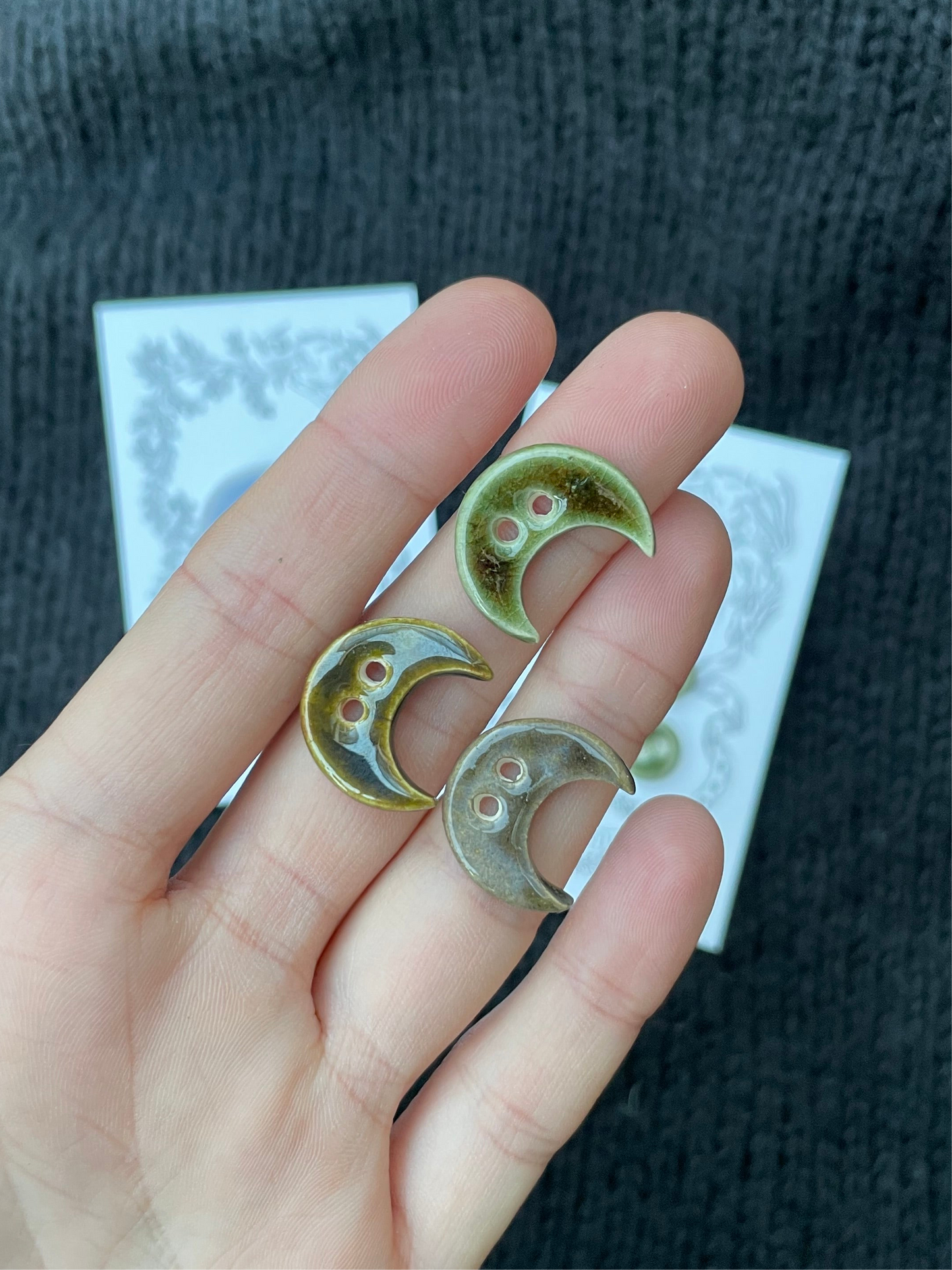 18mm Moon Buttons (set of 2)