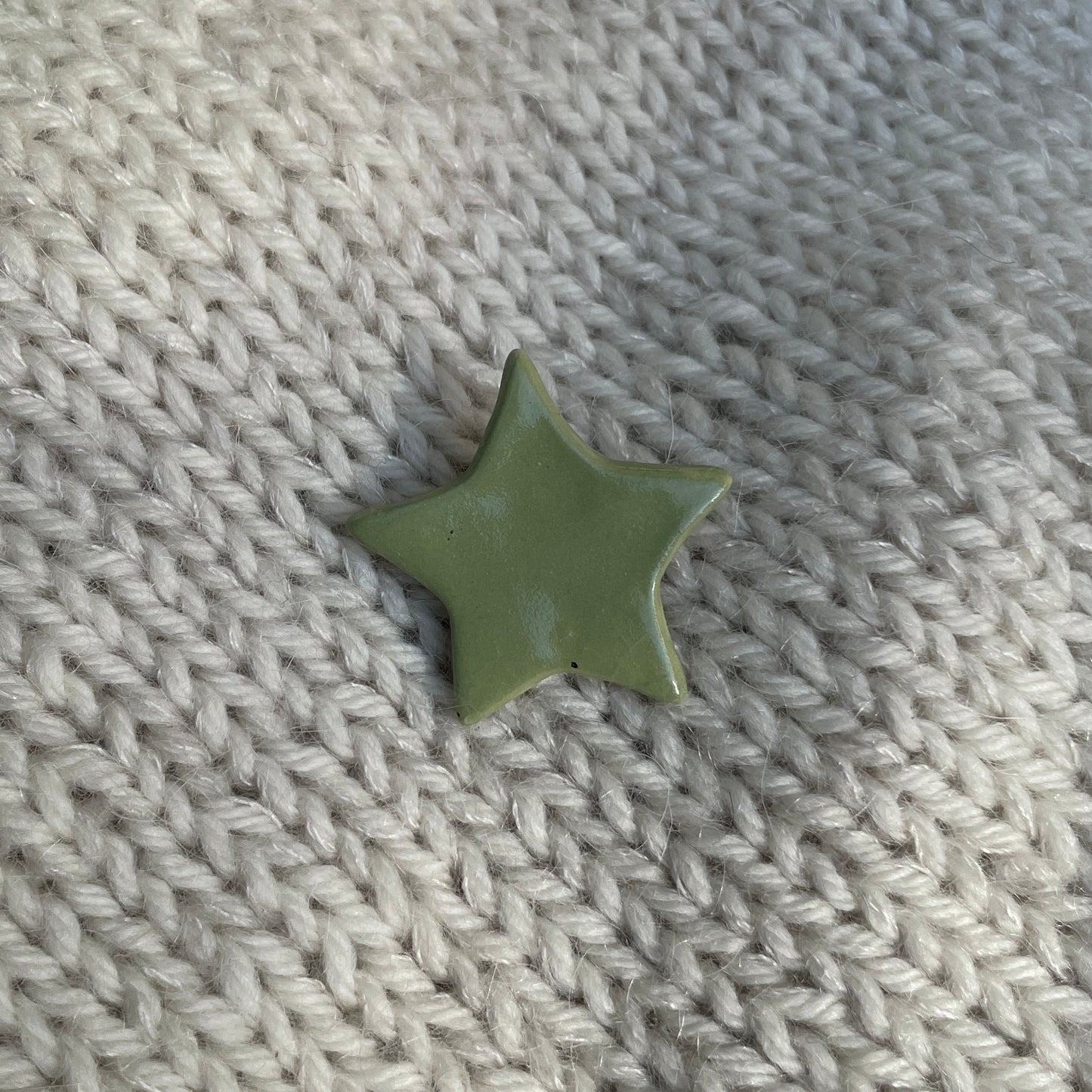 Sage Star Brooch