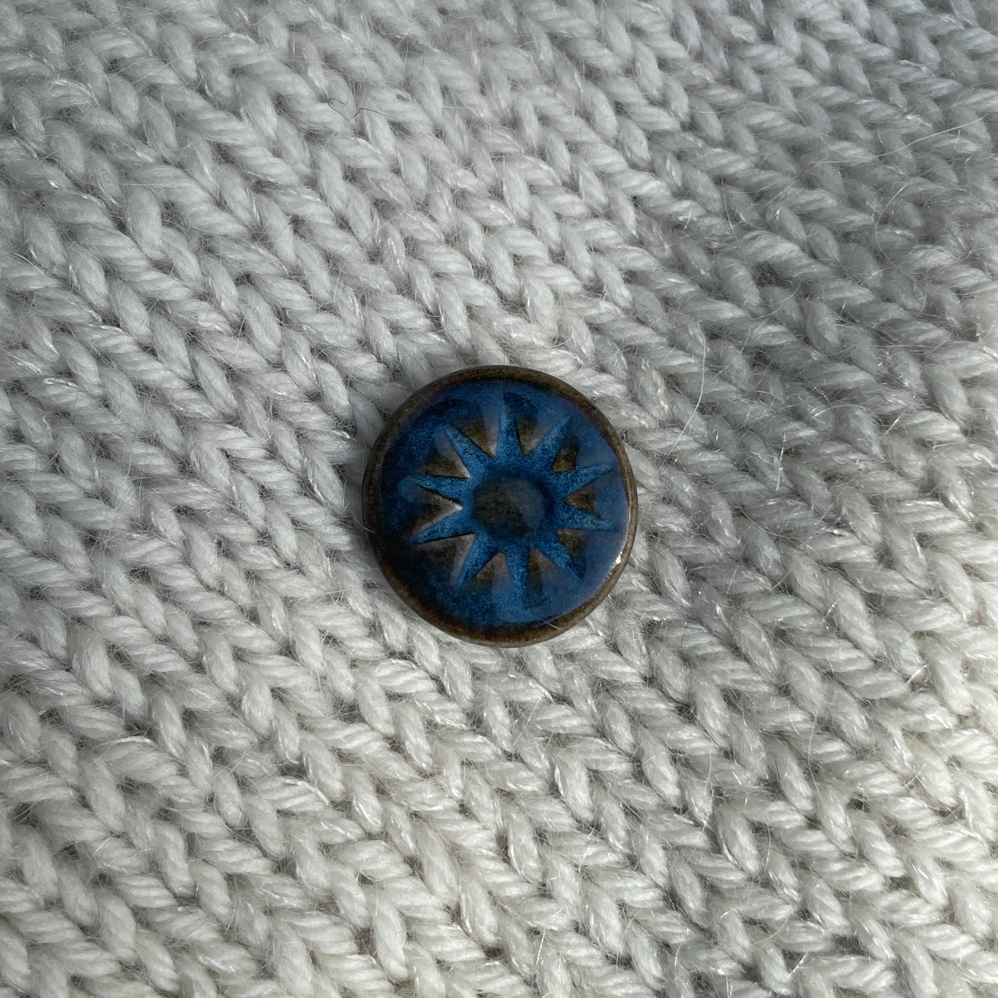 Blue Sun Brooch