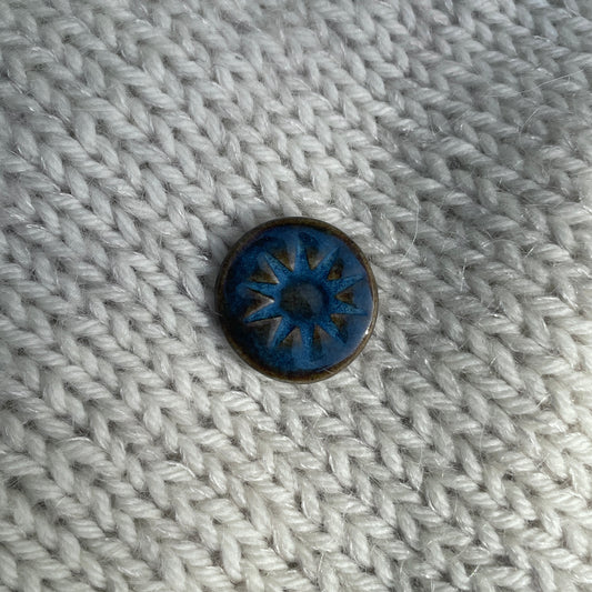 Blue Sun Brooch