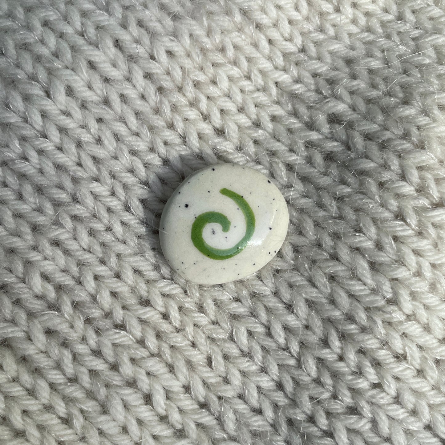 Moss Spiral Brooch