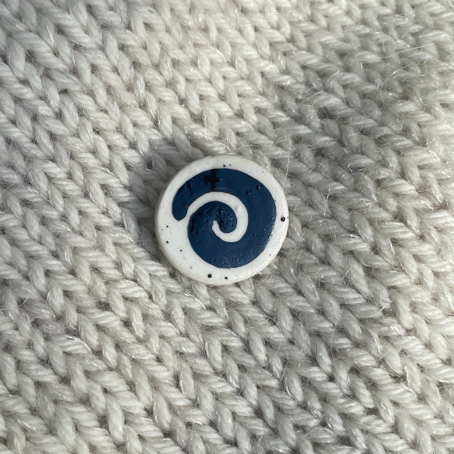 Speckled Spiral Brooch