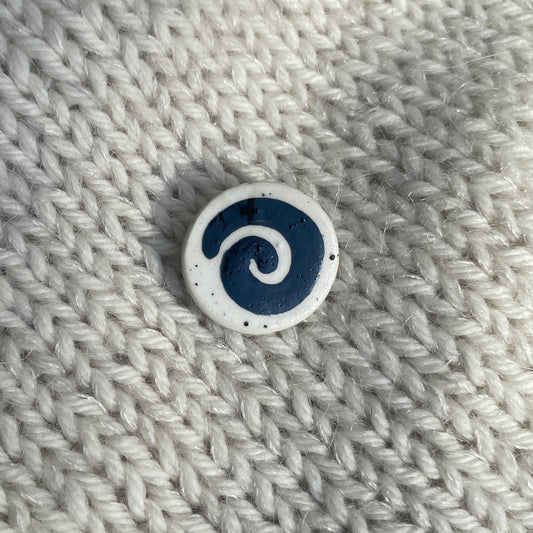 Speckled Spiral Brooch